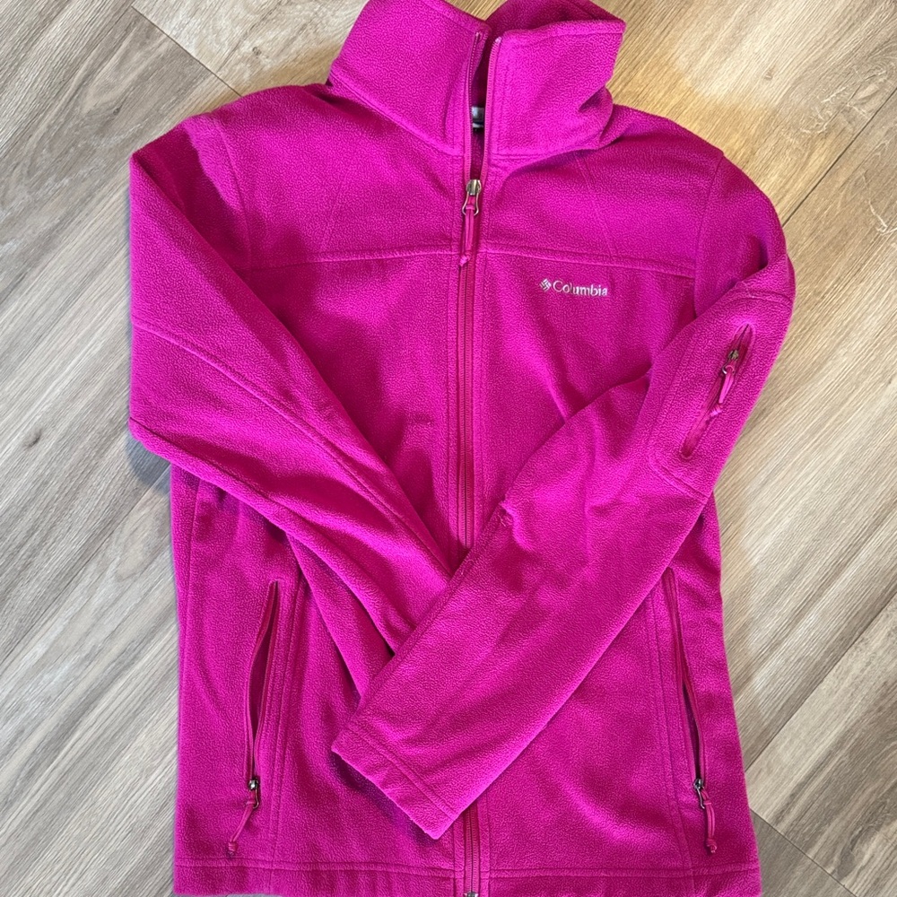 Columbia Women's Fuchsia Full-Zip Fleece Jacket